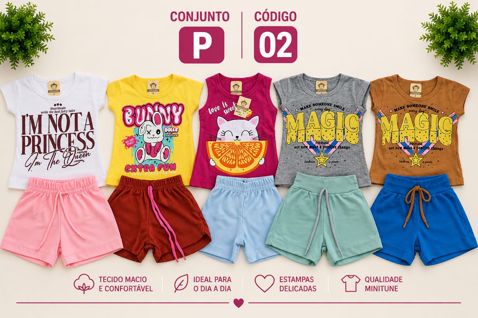 KIT PROMOCIONAL FEM TAMANHO P CÓD 02