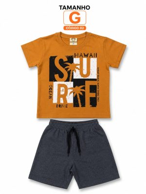 5  PROMOCIONAIS INFANTIS MASCULINO VERÃO TAMANHO G CÓDIGO 02