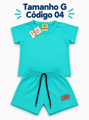 5 PROMOCIONAIS INFANTIS MASCULINO VERÃO TAMANHO G CÓDIGO 04
