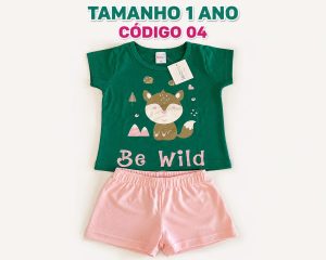 4  PROMOCIONAIS INFANTIS FEMININO VERÃO TAMANHO 1 ANO CÓDIGO 04
