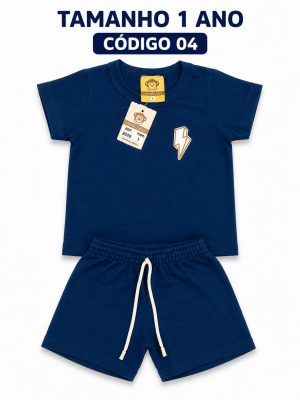 4 PROMOCIONAIS INFANTIS MASCULINO VERÃO TAMANHO 1 ANO CÓDIGO 04