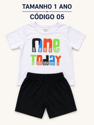 4 PROMOCIONAIS INFANTIS MASCULINO VERÃO TAMANHO 1 ANO CÓDIGO 05