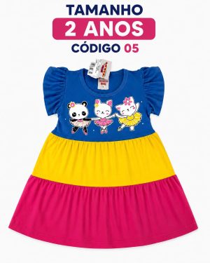 4  PROMOCIONAIS INFANTIS FEMININO VERÃO TAMANHO 2 ANOS CÓDIGO 05
