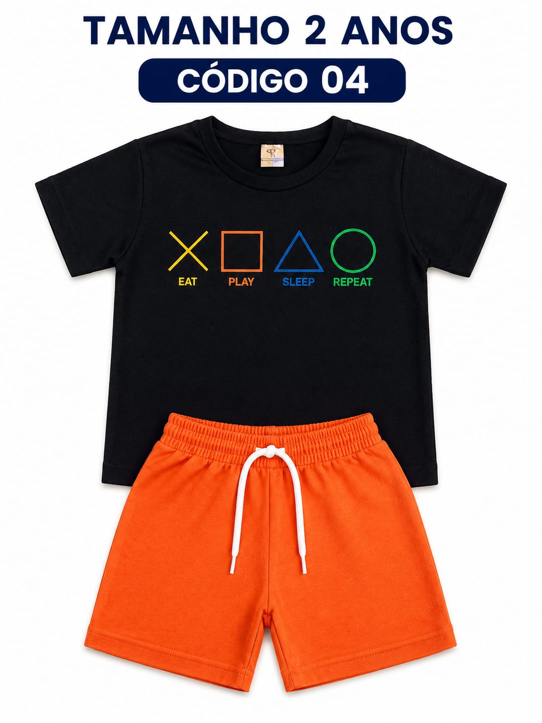 4 PROMOCIONAIS INFANTIS MASCULINO VERÃO TAMANHO 2 ANOS CÓDIGO 04 - Imagem 2