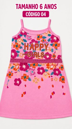 4  PROMOCIONAIS INFANTIS FEMININO VERÃO TAMANHO 6 ANOS CÓDIGO 04