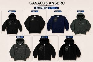 CASACOS DE MOLETOM ANGERÔ 2 ANOS