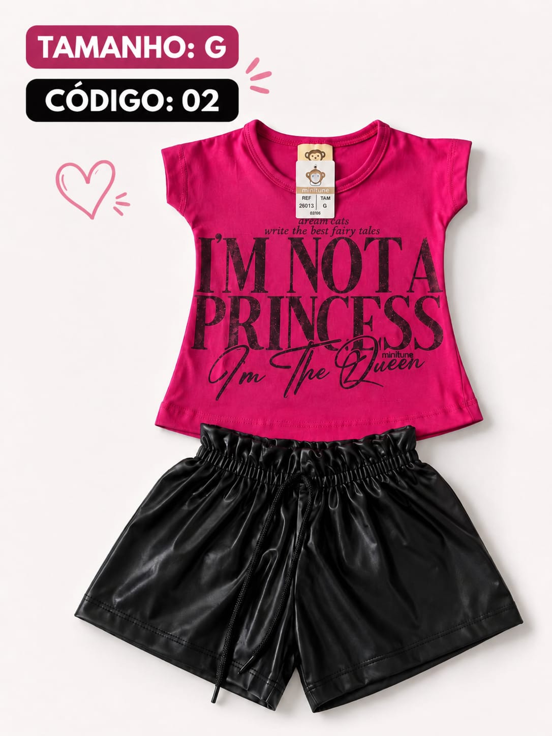 5 PROMOCIONAIS INFANTIS FEMININO VERÃO TAMANHO G CÓDIGO 02 - Imagem 2