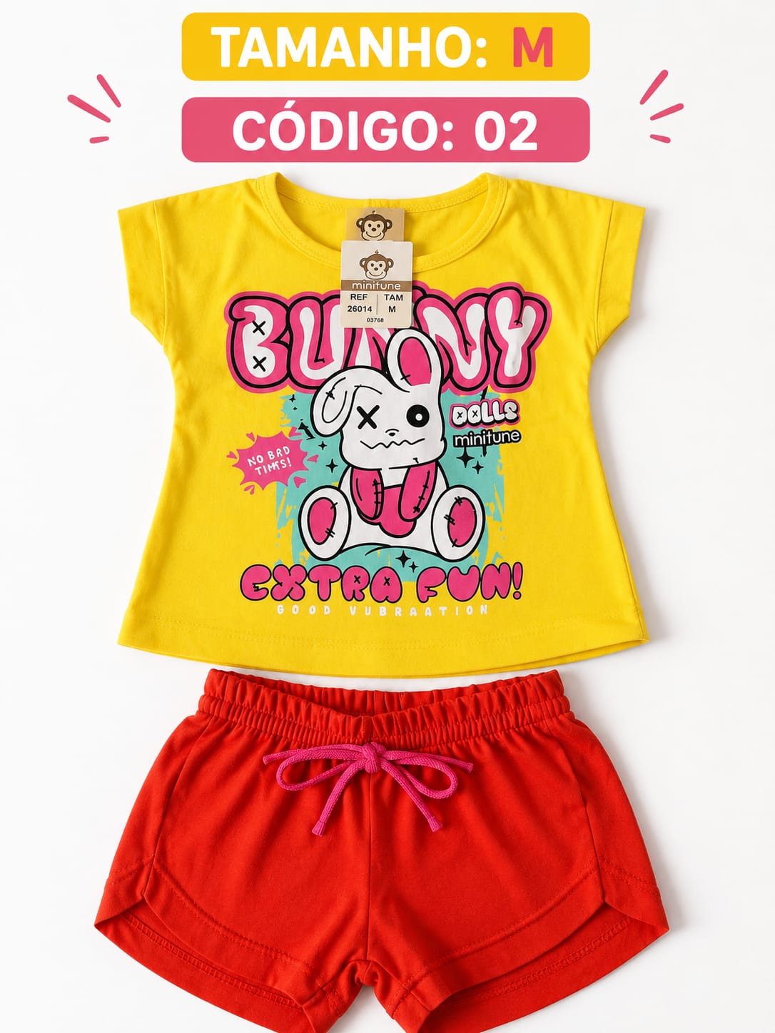 6 PROMOCIONAIS INFANTIS FEMININO VERÃO TAMANHO M CÓDIGO 02 - Imagem 3