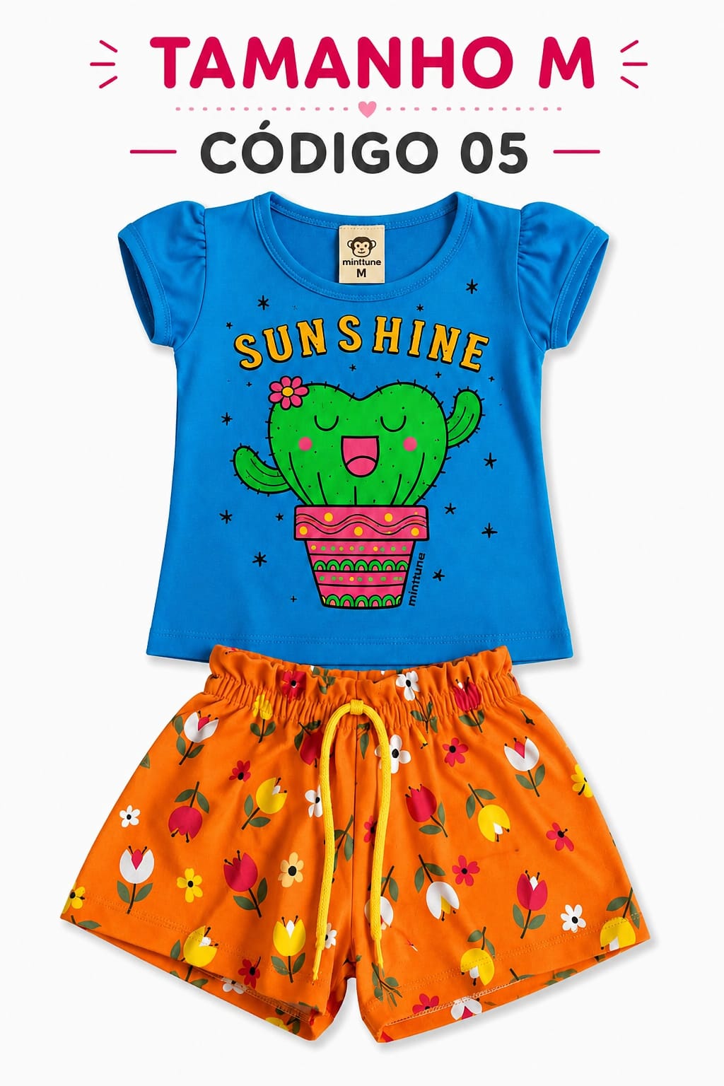 6 PROMOCIONAIS INFANTIS FEMININO VERÃO TAMANHO M CÓDIGO 05 - Imagem 5